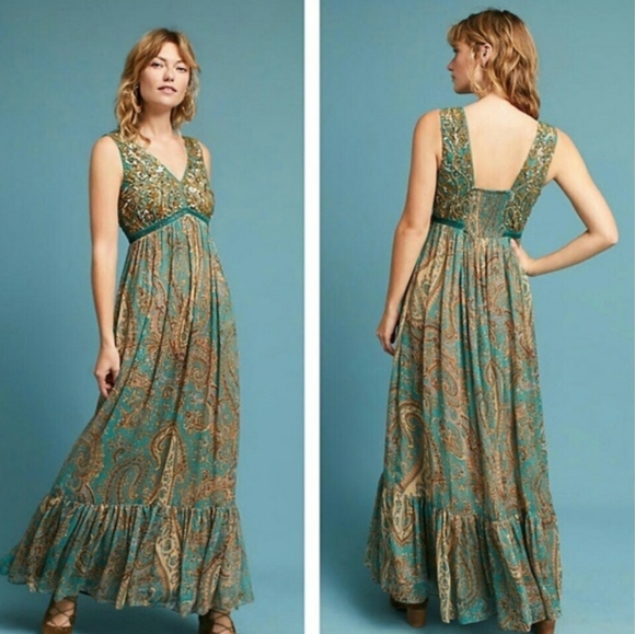 Anthropologie - Rana Gill Paisley - - Picture 3 of 8